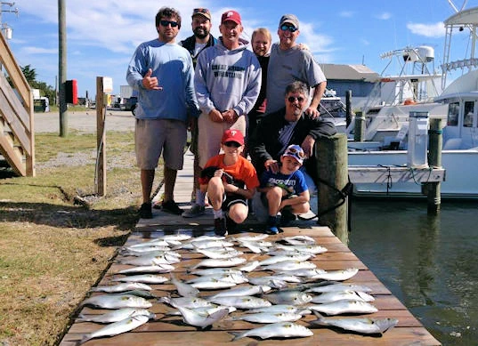 inshore or near shore fishing carter catch on dock