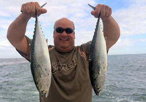 Two false albacore tuna caught off Oregon Inlet.